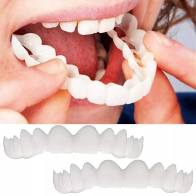 1Set TOP & BOTTOM Teeth Veneers Cover Instant Cosmetic Fix Cap Smile Perfect