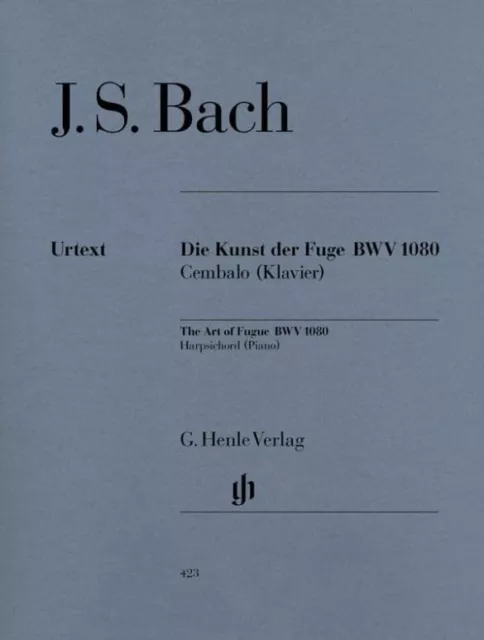 Art of the Fugue  BWV 1080 - piano - (HN 423), Bach 9790201804231 New*-