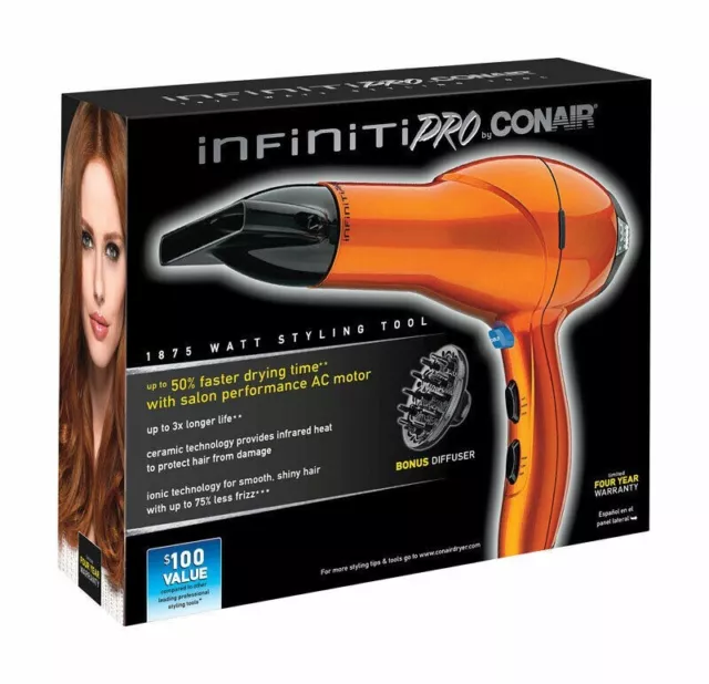 CONAIR INFINITIPRO 1875 Watt Salon Performance AC Motor Styling Tool/Hair Dryer