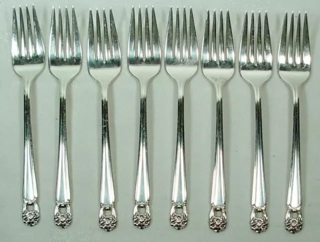 Eternally Yours 1847 Rogers Bros Silverplate 8 Salad Forks 1941