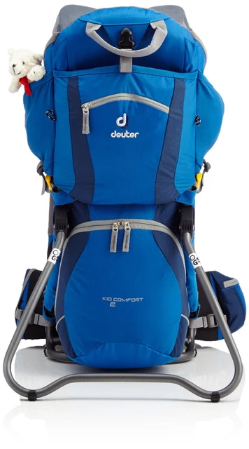 Mochila para portabebés Deuter Kid Comfort 2 con techo corredizo y cubierta para la lluvia de lujo