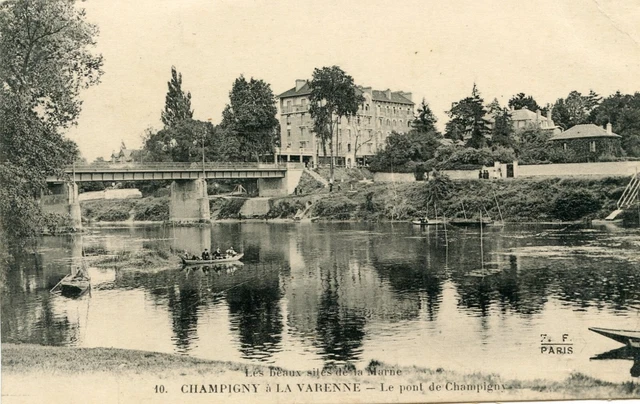 *34617 cpa 94 Le pont de Champigny