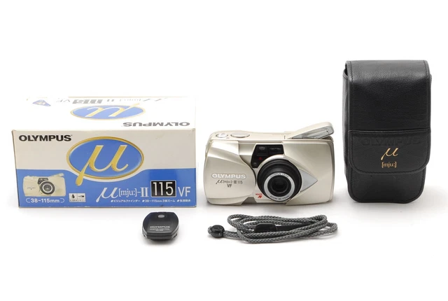 [NEAR MINT In Box ] Olympus μ mju II 115 vf Point & Shoot Film Camera From JAPAN