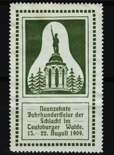 alte reklamemarke 1909 detmold schlacht teutoburger wald  /0426