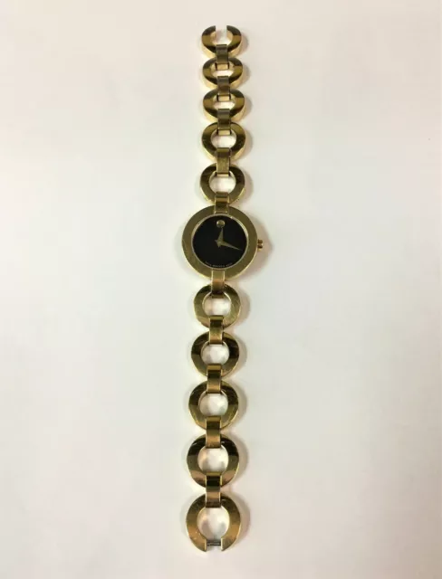 Ladies' Movado Watch Bela Moda Gold Color 10.321.104 (MISSING CLASP FOR PARTS)