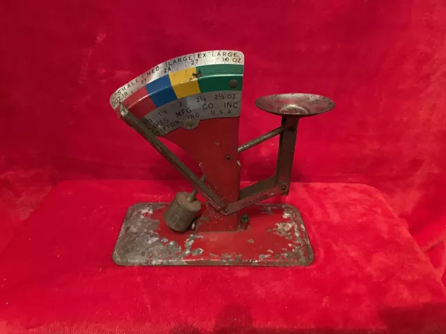 Vintage EGG SCALE SIZE GRADER Oakes Mfg Tipton Indiana Made in USA