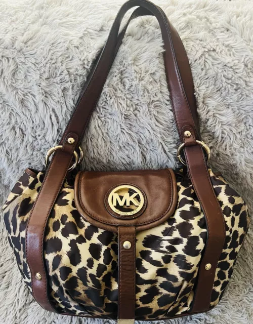 MICHAEL KORS Leopard-print handbag girl beige - | Kids around