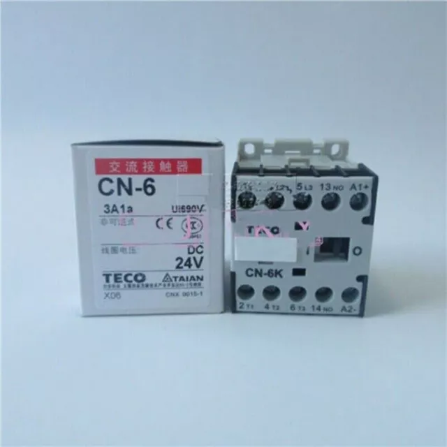 1PC NEW REPLACE FOR TECO CN-6 24V AC contactor