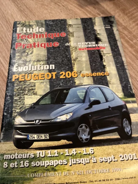 revue technique PEUGEOT 206 1.1 1.4 1.6 8S 16S Evolution XR XT