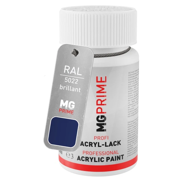 MG PRIME RAL 5022 Nachtblau Spraydose – Matt, Schnelltrocknend, 400 ml (Made In Germany)