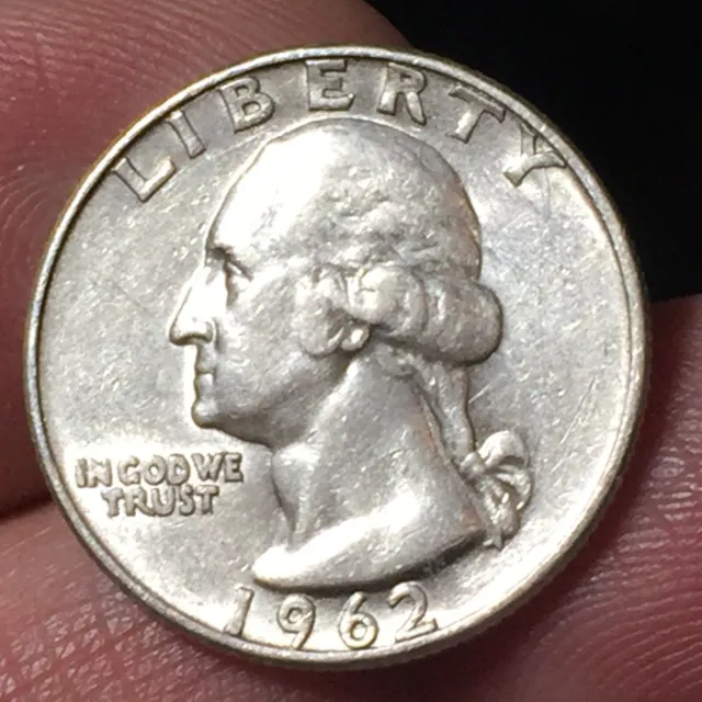 America - Stati Uniti Washington Quarter Dollar 1962 argento '900 GRAMMI 6,25