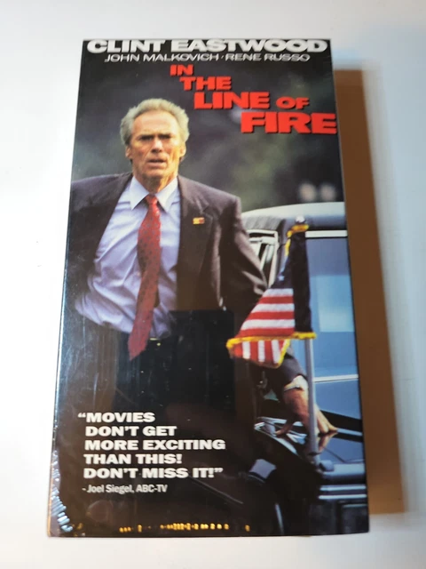 IN THE LINE of Fire (VHS, 1993, Closed Captioned) Brand New Sealed $9.