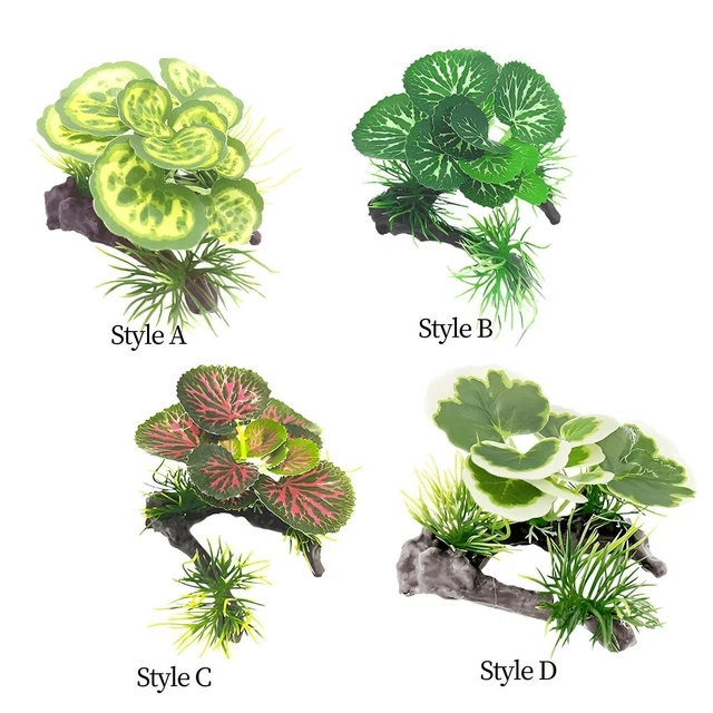 Aquarium Tree Plants Decorations,Reptile Fish Tank Landscaping Artificial Fish