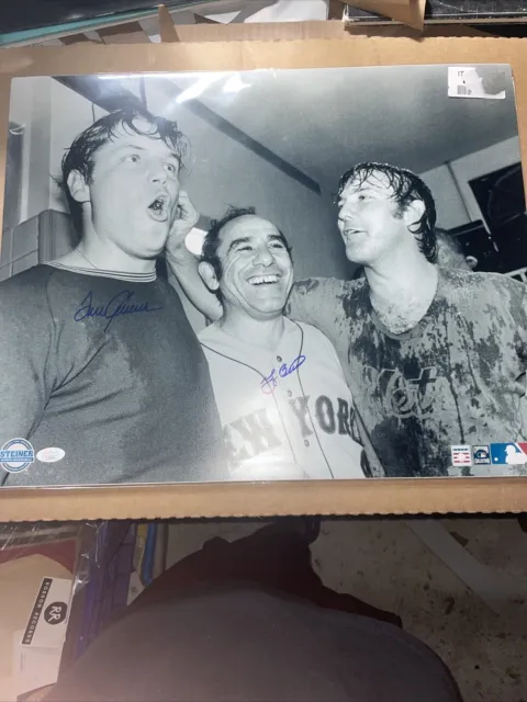 Tom Seaver & Yogi Berra New York Mets 1969 WS Champs Dual Autographed 16x20 JSA