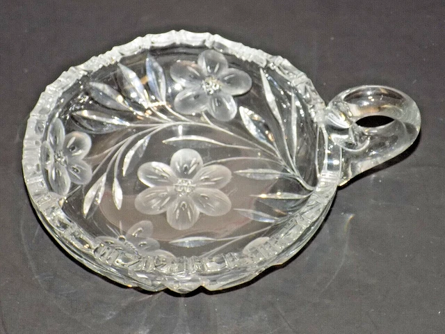Antique Pairpoint Murillo ABP American Brilliant Cut Glass 6.25" Nappy Bowl