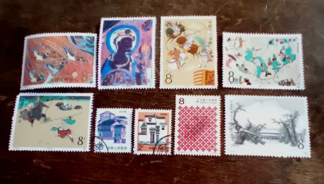 China big stamps große  Briefmarken um 1990 Konvolut Lot Sammlung