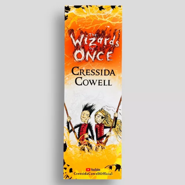 The Wizard Of Once Cressida Cowell Collectible PROMOTIONAL BOOKMARK not the book
