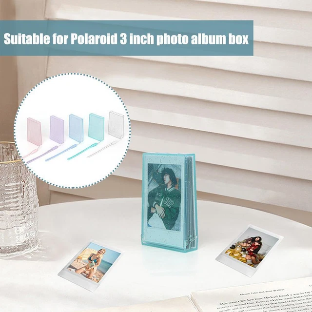 Porta scheda fotografica trasparente 3 pollici per Instax mini album di archiviazione compatto Z4