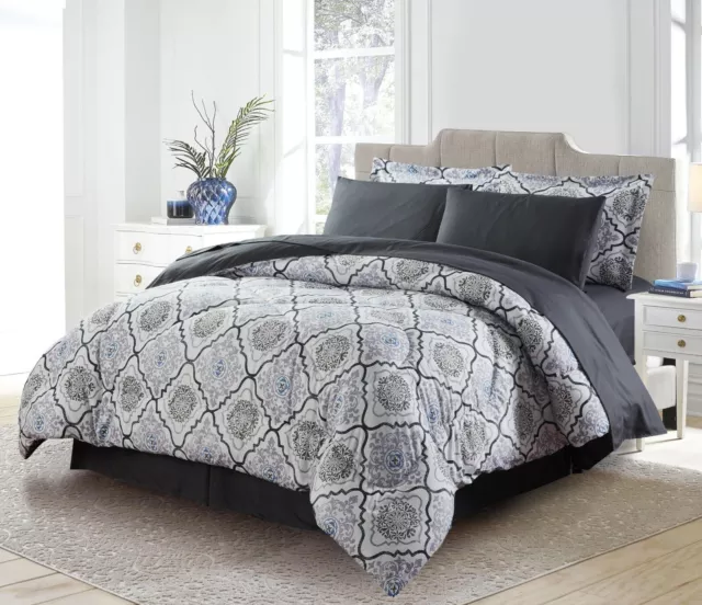 Bibb Home 8-Pc Down Alternative Comforter Sets
