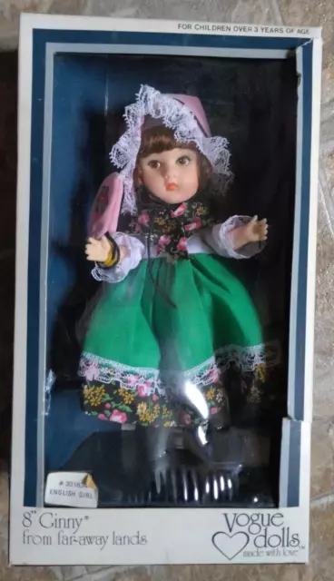 Vogue Dolls #301834 English Girl in Box 8" Ginny From Far Away Lands - Vintage!