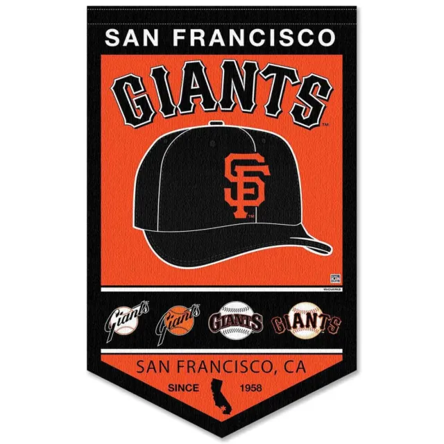 San Francisco Giants History Heritage Logo Banner Flag