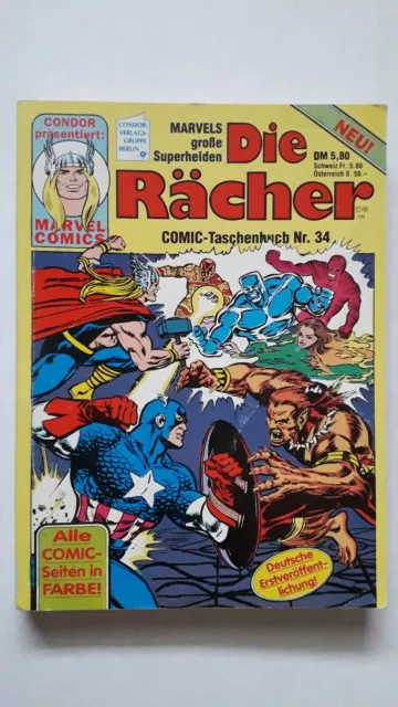 Die Rächer Nr.34 von 1992 - TOP Z1 Marvel Comic-Taschenbuch CONDOR