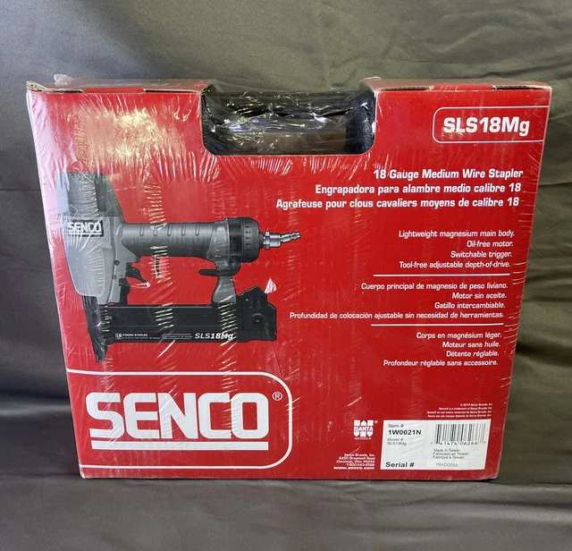 SENCO SLS18Mg 18 GAUGE 18Ga 1/4" Crown, 1 1/2" Medium Wire Stapler 1W0021N SENCO SLS18Mg 18 GAUGE 18Ga 1/4" Crown, 1 1/2" Medium Wire Stapler 1W0021N