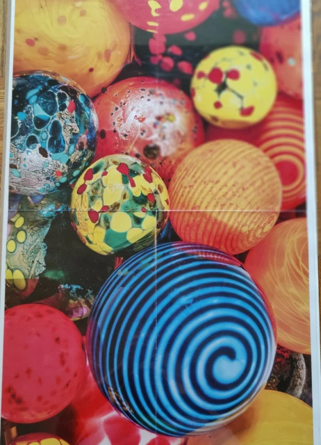 Dale Chihuly sphere Art Glass poster print 19" x 30", American Sculpture