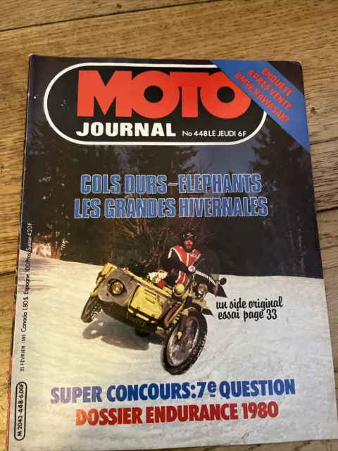 MOTO JOURNAL  448 SUZUKI PE 175 KIT MOTEUR YAMAHA DT 400 HONDA CB 900 Guy COULON