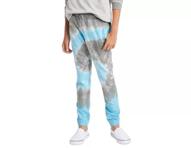 Boys' Swirl Tie-Dye Pull-On Jogger Pants Sweatpants art class Blue XS (4/5)