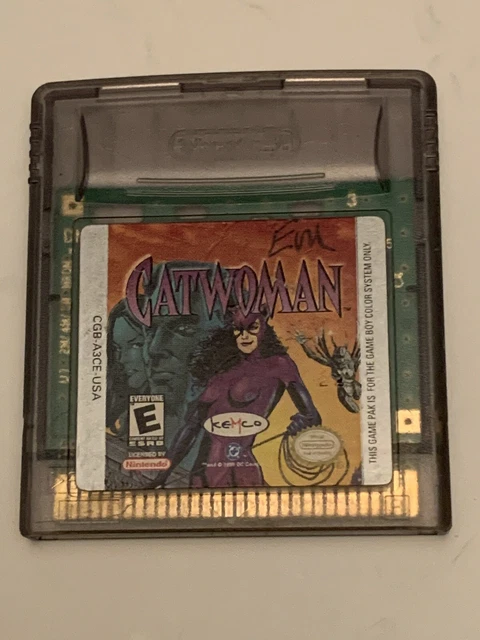"""SCENTED READ""" Catwoman Game Boy Color Cartridge ONLY GBC Tested  Works
