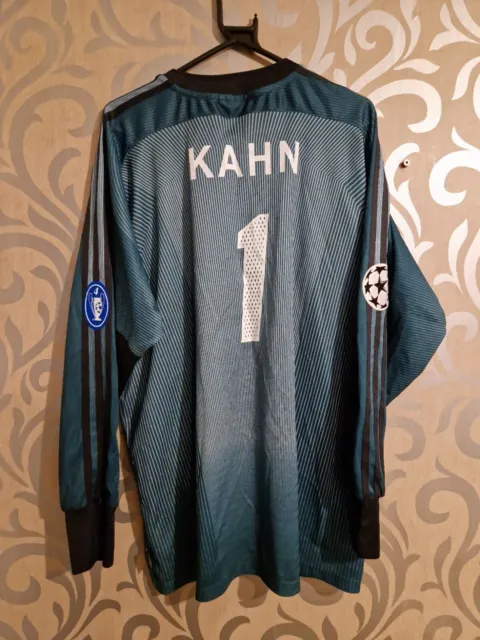 Rare BAYERN MUNICH 🇩🇪  2004 2005 GOALKEEPER Football Shirt Adidas Gk Kahn XL 2