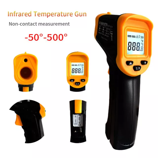 Handheld Infrared Temperature Gun IR Laser Thermometer Industrial Kitchen BBQ UK 3