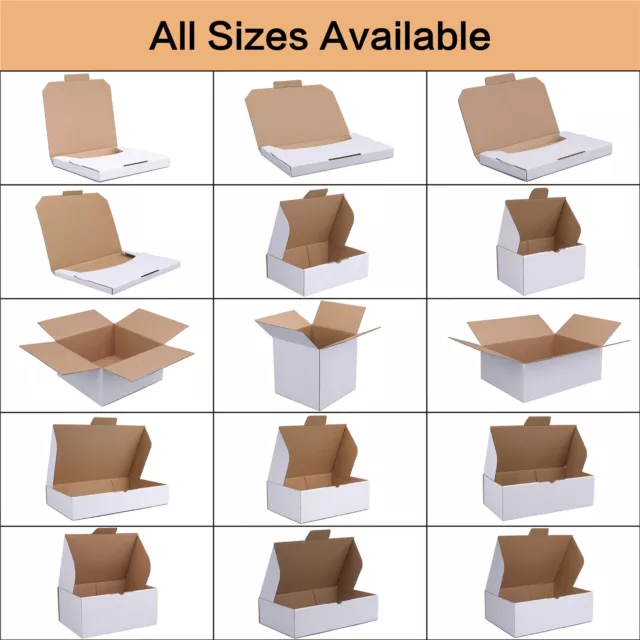 Superflat Diecut Mailing Box Shipping Carton A4 A5 Small Medium Large Cardboard