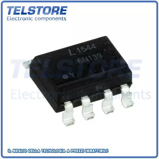 2pcs 6N139S-TA1-L Optocoupler SMD Canali 1 Usc circuito Darlington 2,5kV  .