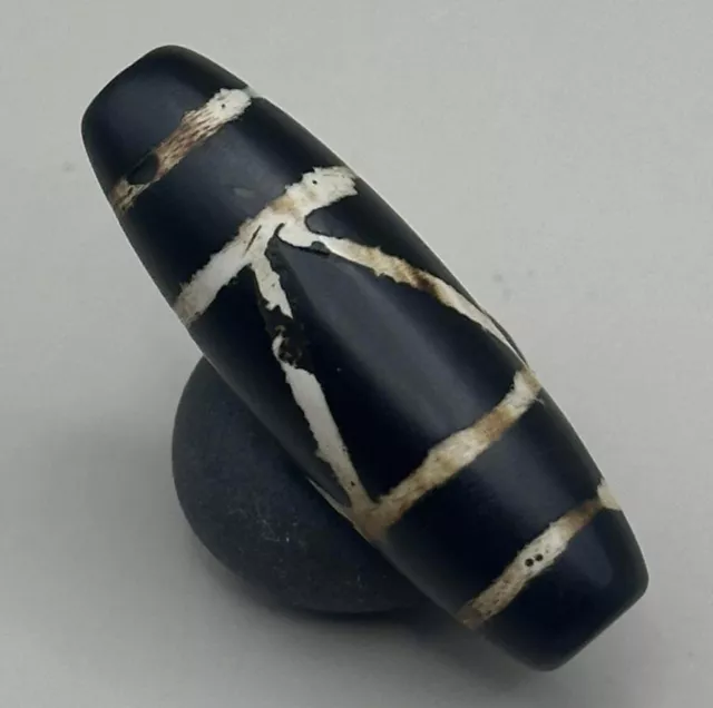 A very old ancient Pyu Sassanian etched carnelian agate bead
