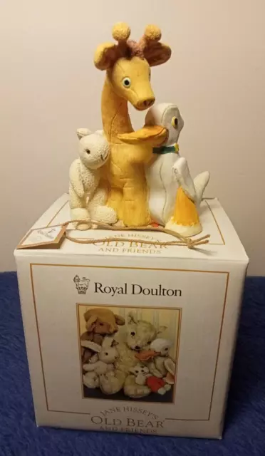 Royal Doulton Jane Hissey Old Bear And Friends Waiting for Snow Ornament OB6