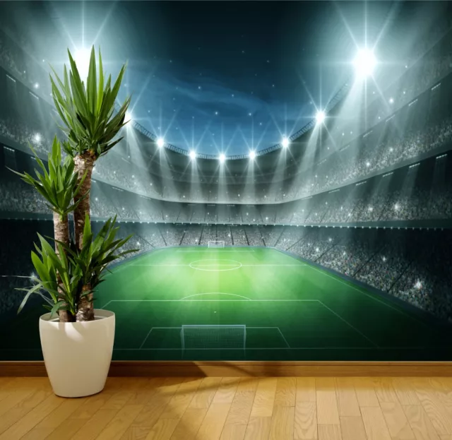 Football stadium soccer floodlit Kids Boys wallpaper wall mural (32457955)