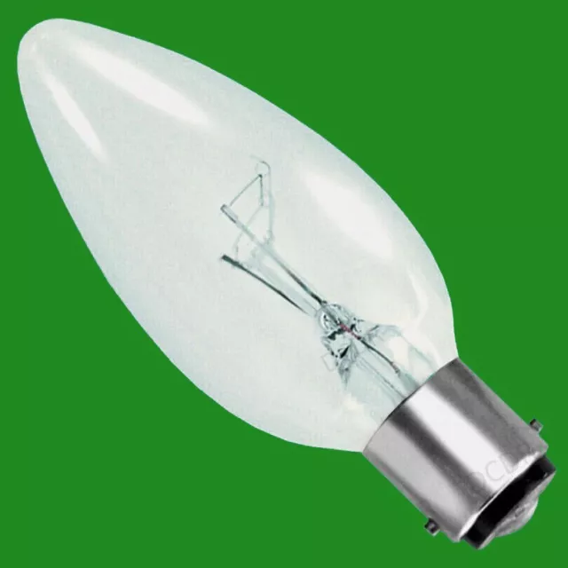 10x 40W Clear Candle Dimmable Filament Light Bulb B15 SBC Small Bayonet Cap Lamp