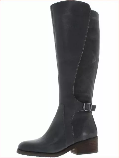 Neuf Lucky Brand Femme Cuir Daim Chaussures Bottes Timinii Sz 5 M Bleu Gris 150