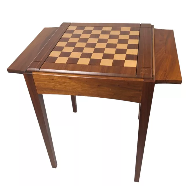 Walnut Wood  Chess House Chess Game Table - Made In USA - $850 MSRP - 30x22