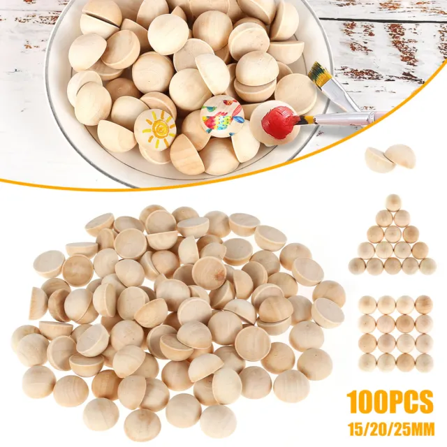 1105 Pcs Wooden Beads for Crafts 6 Sizes Unfinished Natural Wood Beads with Crystal Elastic Line Beads for Jewelry Making, Garland Macrame, DIY Home