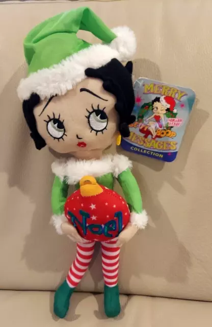 Betty Boop Christmas NOEL Betty Boop Plush Doll Toy 16” Rare Sugar Loaf With Tag