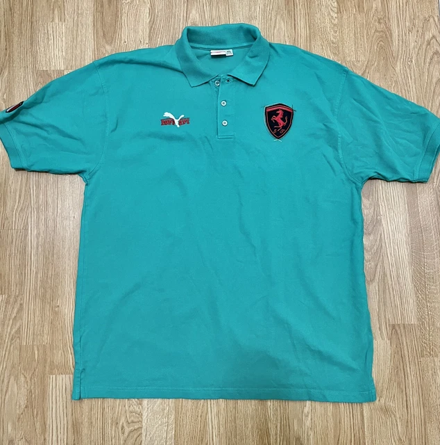 Scuderia Ferrari Puma Polo Shirt 2XL (XXL) Green Men’s Made in the USA