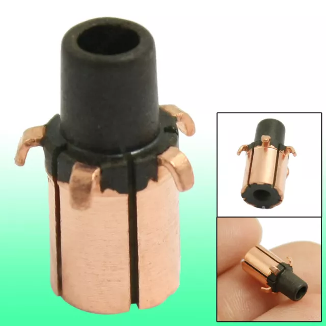 2.3mm Shaft Dimeter 5 Gear Tooth Copper Shell Mounted On Armature Commutator