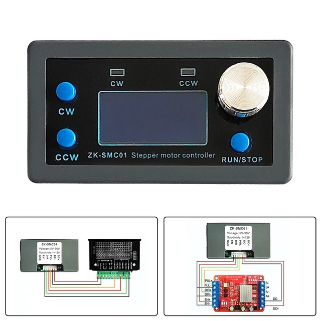 DC 5 30V Steppermotor Controller Einstellbares Motorsteuerungsmodul mit Display