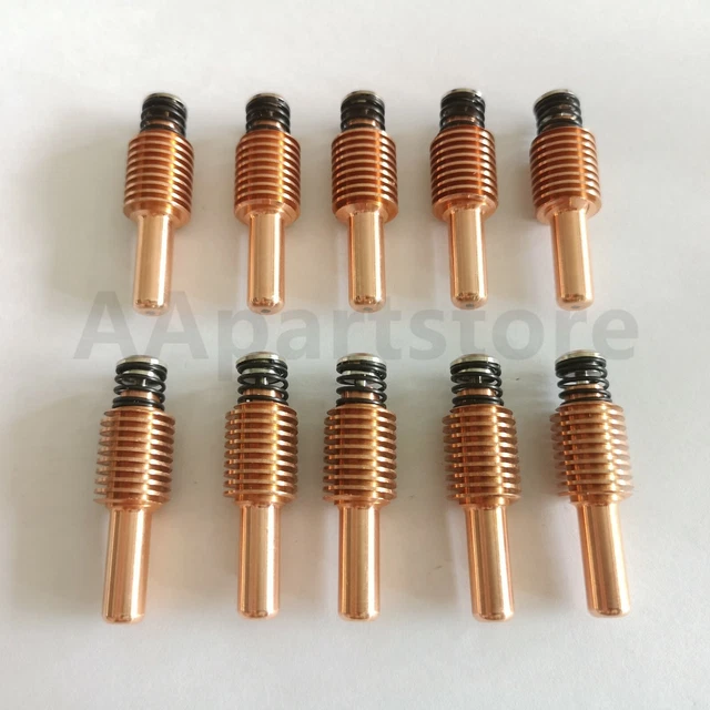 10PCS Plasma Torch Electrode For Hypertherm Duramax BI1239 220842 45A-105A