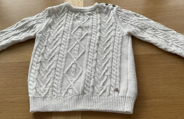 Next Boys Thick Arran Style Jumper - Age 4-5 Years
