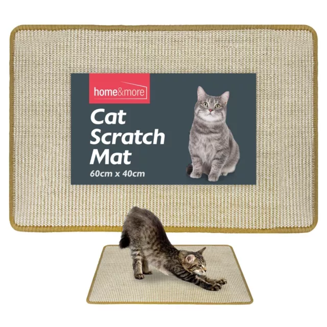 Cat Scratching Mat Sisal 60cm x 40cm Kitten Scratcher Board Pad Pet Toy Supplies