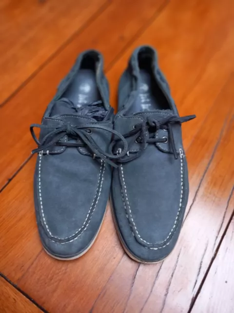 FAT FACE BOAT Shoes Size 9Mens Brown Lace Up Faux Suede Trainer